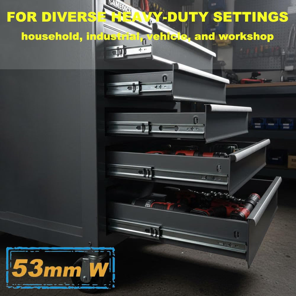 Heavy Duty Drawer Runners 700mm Full Extension Ball Bearing Slides 130kg 1 Pair