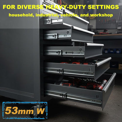Heavy Duty Drawer Runners 700mm Full Extension Ball Bearing Slides 130kg 1 Pair