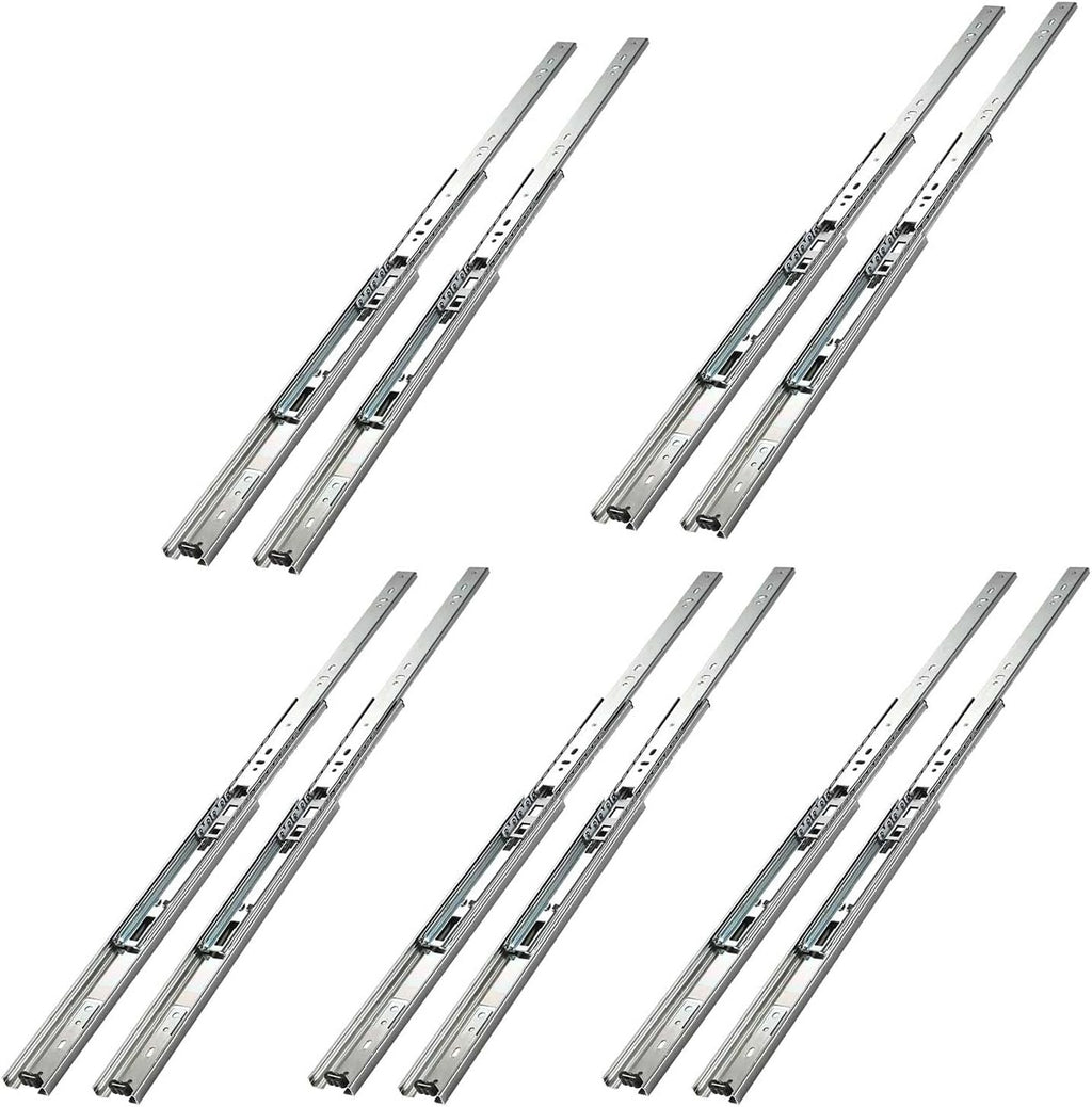 400mm Heavy Duty Drawer Runners Full Extension Ball Bearing 5 Pairs