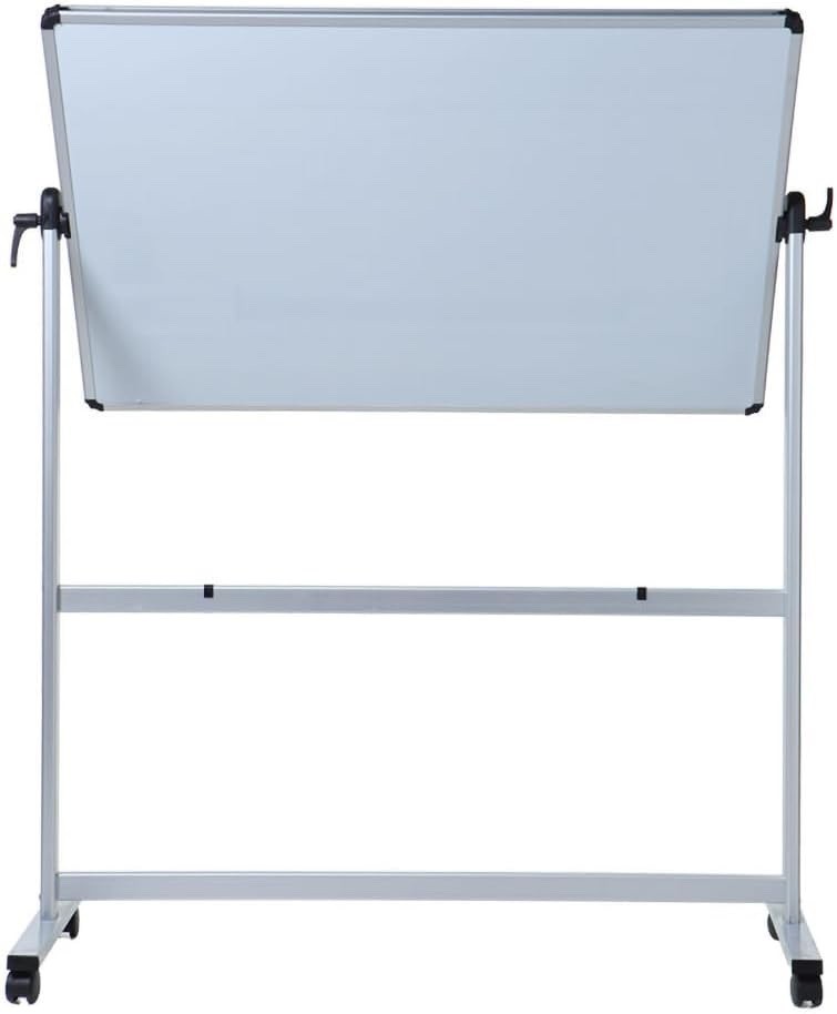 Viz Pro Double Sided Magnetic Mobile Whiteboard Revolving Aluminium 150x90cm