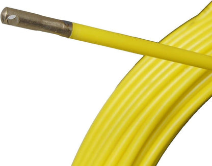 Cable Puller Duct Rodder 6mm x 100m Fiberglass Fish Tape Steel Stand Electrician