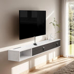120cm Floating TV Unit Wall Mounted Media Console Cabinet Grey White