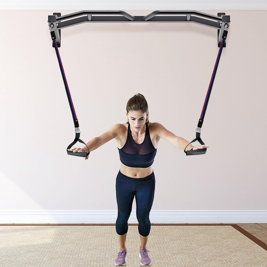 Kipika 48" Wall Mounted Multifunction Cable Pulley System Gym 48" Wall Mounted