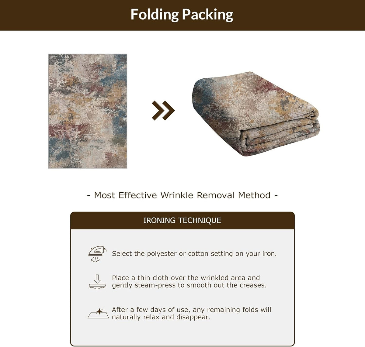Washable Area Rug 240x300cm Non Slip Low Pile Large Living Dining Room Carpet
