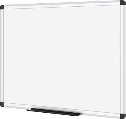 Magnetic Whiteboard Dry Erase Board 90x60cm Wall Mounted Aluminium Frame Tray