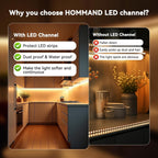 6x1m LED Aluminum Channel U Shape Diffuser Strip Cover Mount Clips Kit