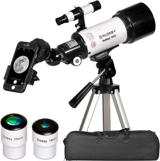 Slokey Telescope 40070 Astronomy Scope with 16x-120x Magnification White