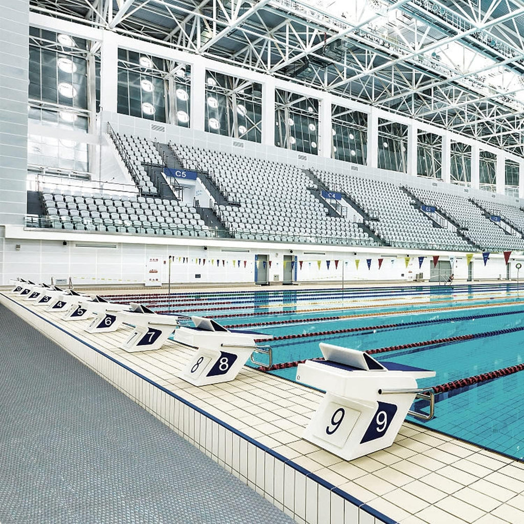 Heavy Duty Rubber Floor Mat 300×90cm Non Slip Waterproof Drainage Grey