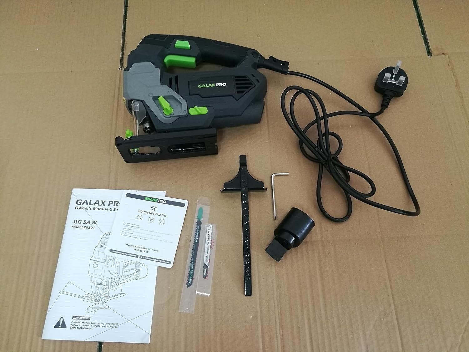 GALAX PRO Jigsaw 800W 3000 SPM Jig Saw Tool Max ±45° Bevel Cutting Angle