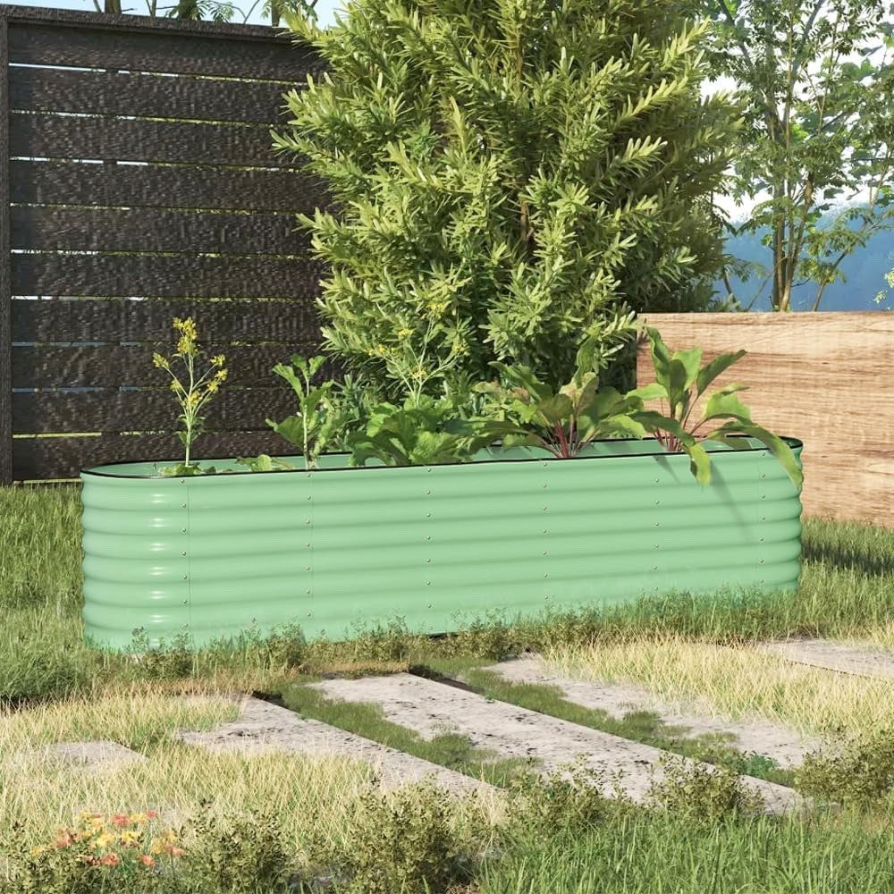 Raised Garden Bed Outdoor Planter Box Anti-Rust Steel Vegetables Flowers