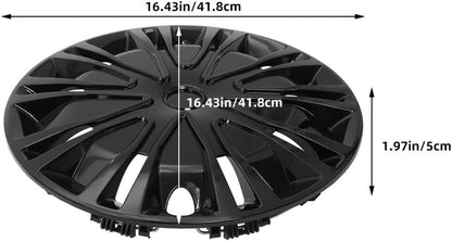 Car Wheel Trim Hubcap 15 Inch Black Universal Plastic Hub Cap Cover Spoke Clip