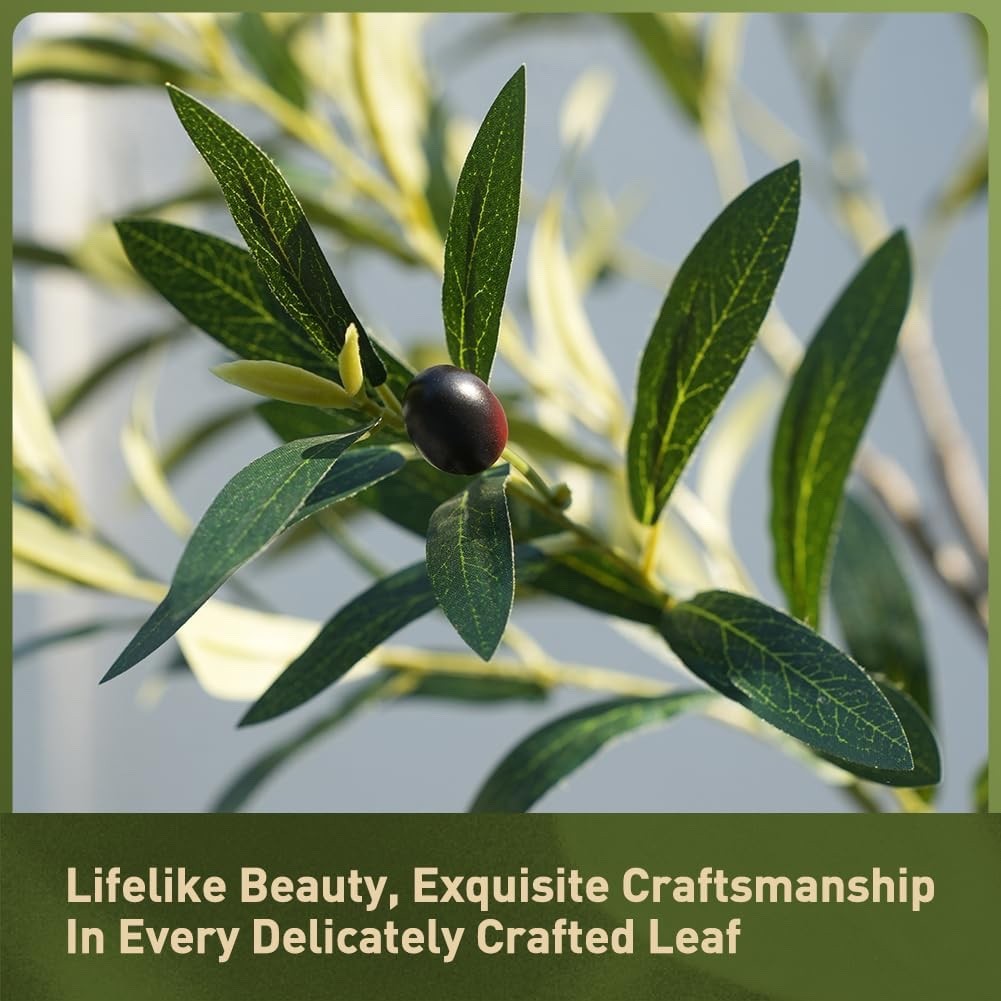 VeriNatural 240cm Artificial Olive Tree Large Faux Plant Indoor Outdoor