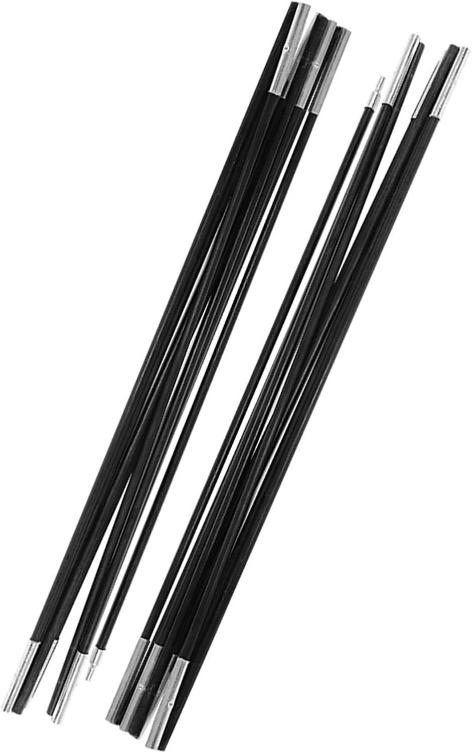 Ejoyous Fiberglass Tent Poles 4.9M 9 Sections Awning Support Rods Camping Tarp