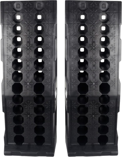 2pc 7 Ton Car Ramps Heavy Duty Plastic Lift Ramps Garage Service Repair Set