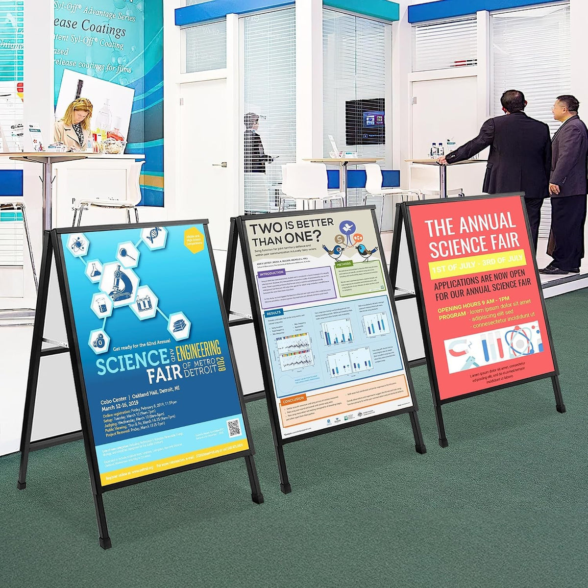 A1 Pavement Sign A Board Double Sided Poster Holder Outdoor Advertising Display