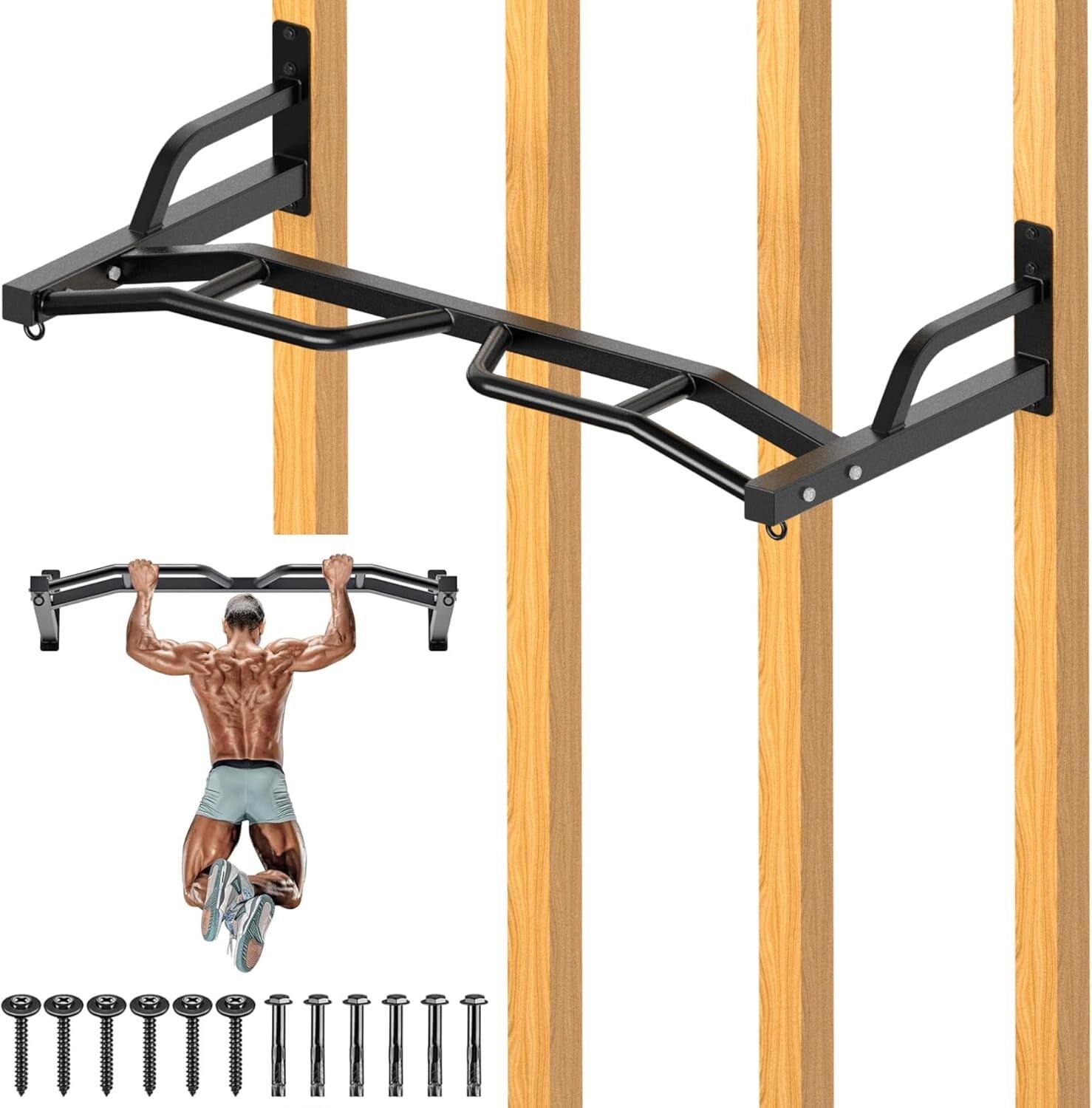 Kipika 48" Wall Mounted Multifunction Cable Pulley System Gym 48" Wall Mounted