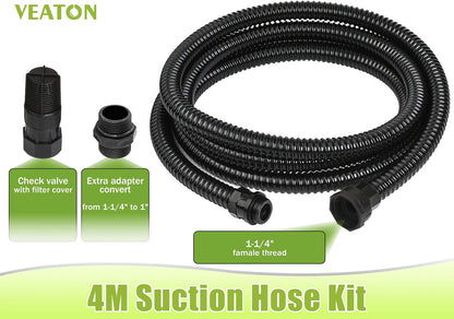 Garden Booster Water Pump 800W 3200L/H 44m Lift 4m Suction Hose Sprinkler Kit