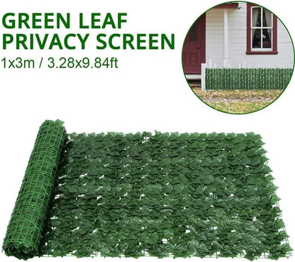 Artificial Ivy Hedge Roll 1x3m Garden Fence Screen Privacy UV Resistant Panel