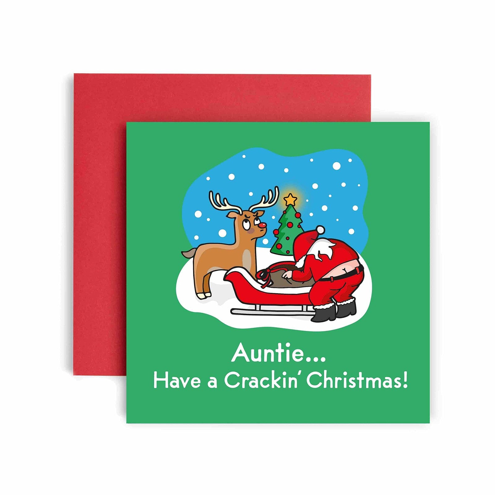 Huxters Granddaughter Merry Christmas Card - Funny Sister Xmas Card