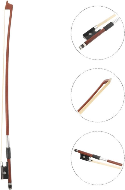 Violin Bow 1/16 Size 44cm Wooden Horsehair Lightweight Student Practice