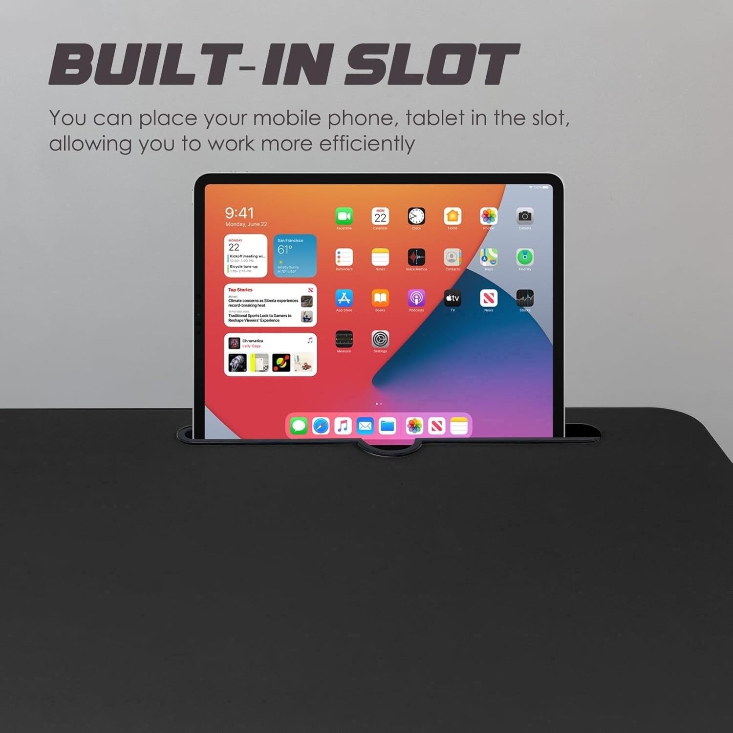 GRANDMA SHARK 80 × 40 cm Computer Desk Gaming Desk Rolling Table Bed