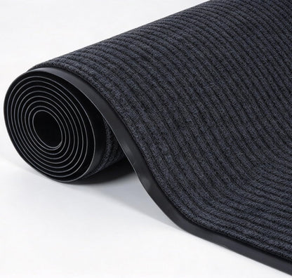 Hallway Runner Carpet Rug 300x90cm Grey Non Slip Rubber Backed Washable Floor