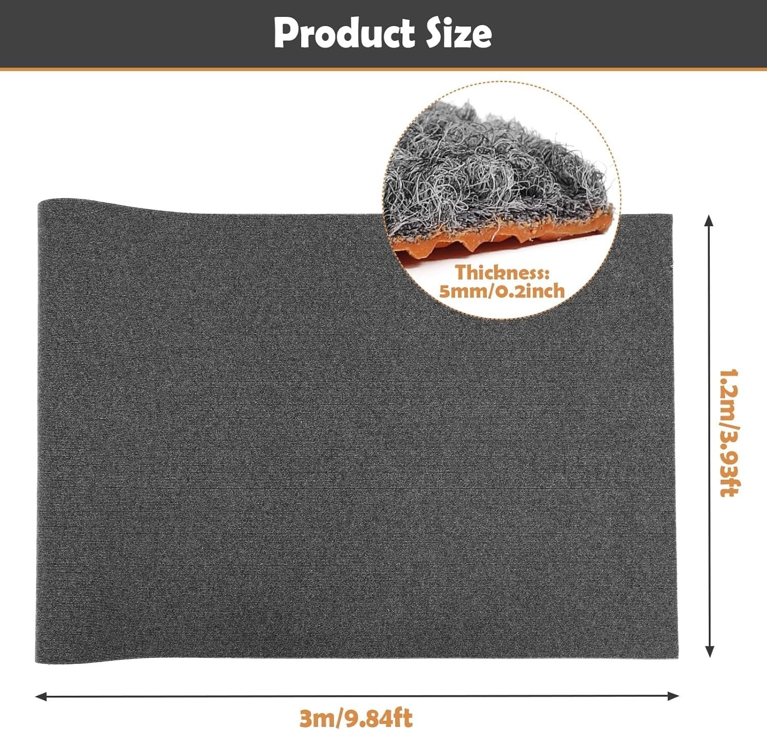 bimiti Runner Rugs for Hallway 120x300cm Extra Long Enterway Area Rug Non-Slip