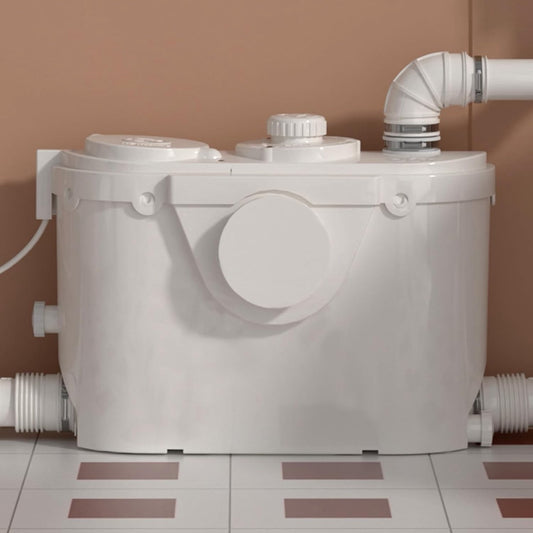 Macerator Pump Sewage Toilet Waste Water 500W White 4 Inlet INEFLO 500B 7m Lift