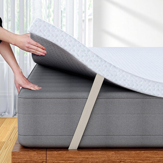 Mattress Topper King 150x200x7cm Memory Foam Washable Cover Back Support