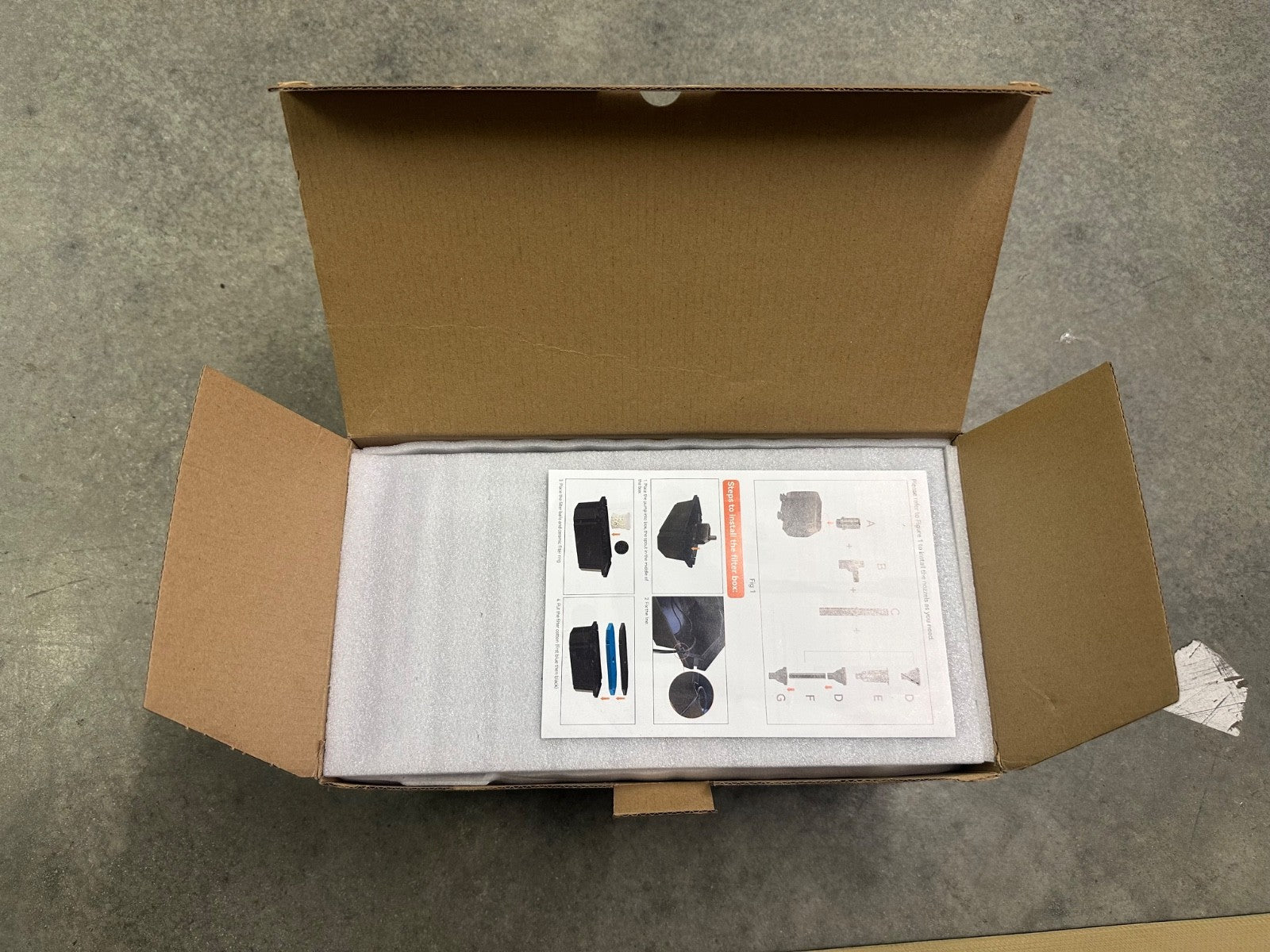 Biling Pond Filter Pumps Koi Pond Filter Box with 2400 L/H 40W Water Pump