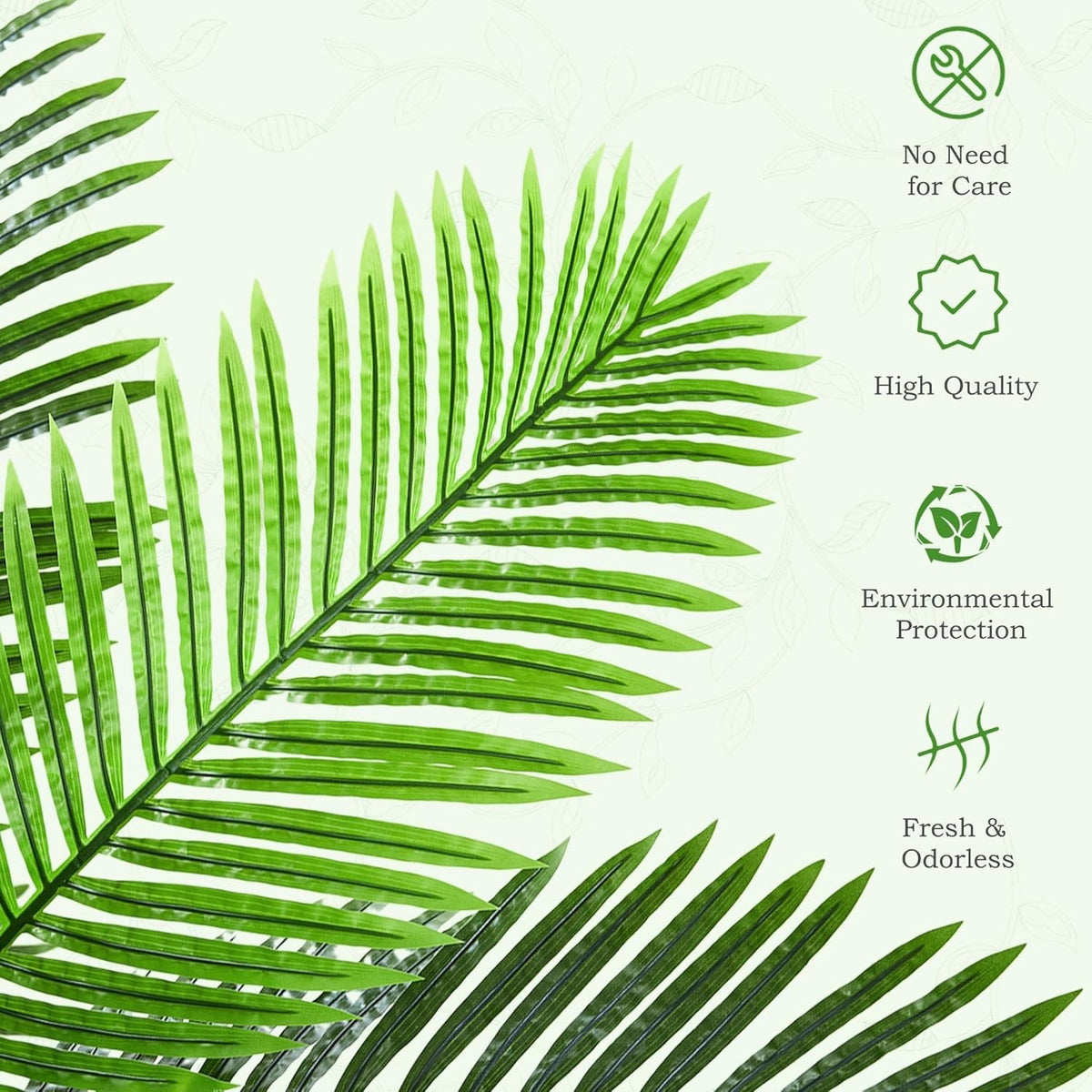 Artificial Palm Tree 180cm Tall Areca Fake Plant White Pot Indoor Home Decor