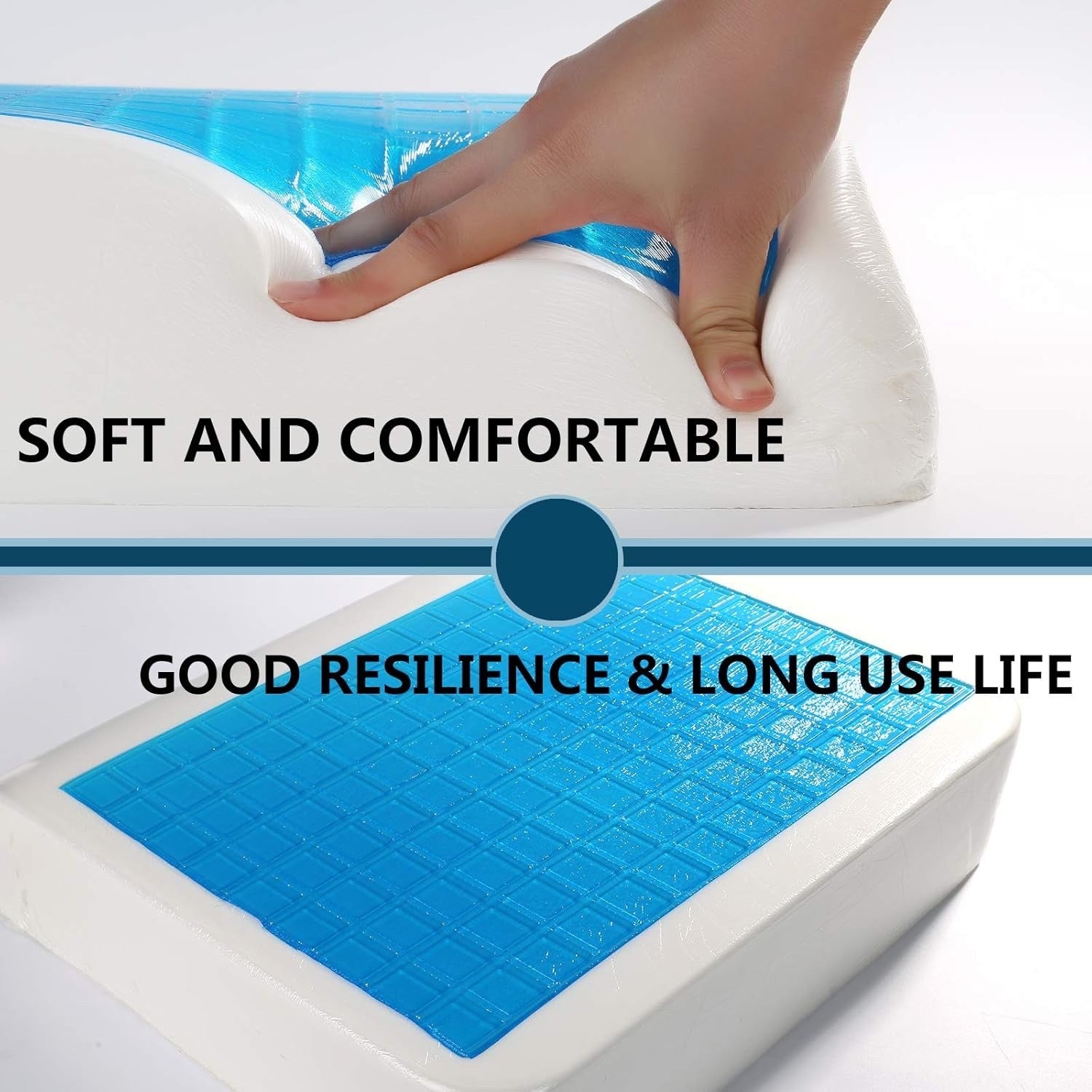 Large Memory Foam Seat Cushion Cooling Gel Sciatica Coccyx Tailbone Pillow Pad
