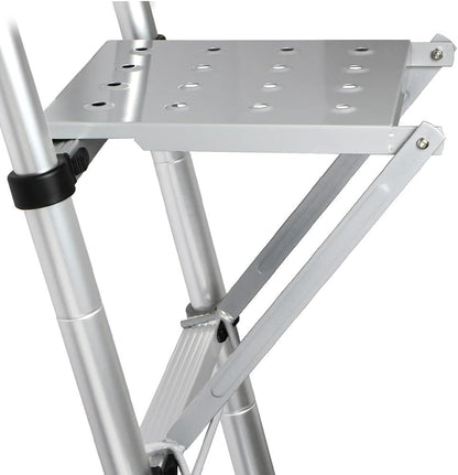 Extension Ladder Work Platform Tool Stand Anti Slip 330lb Capacity Foldable