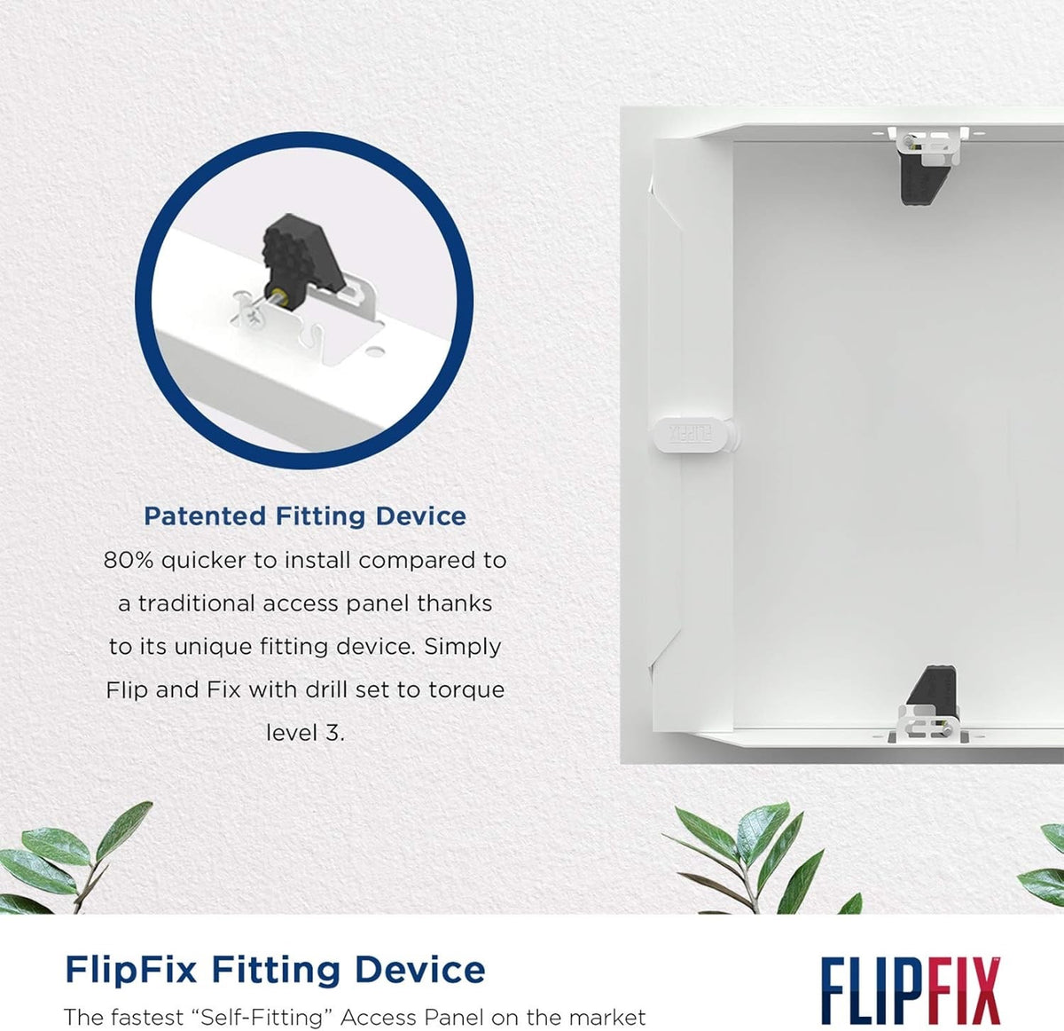Metal Access Panel 450x450mm FlipFix Picture Frame Inspection Hatch Wall Ceiling