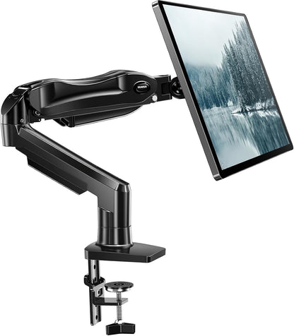 Monitor Stand Arm Desk Mount 13-32in Single Rotatable VESA Gas Spring Black