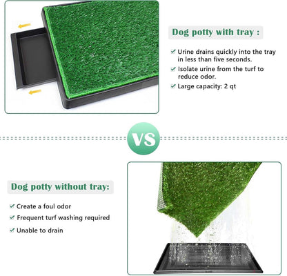 Dog Toilet Grass Pad XL 76x51 Puppy Training Tray Indoor Pet Potty Turf