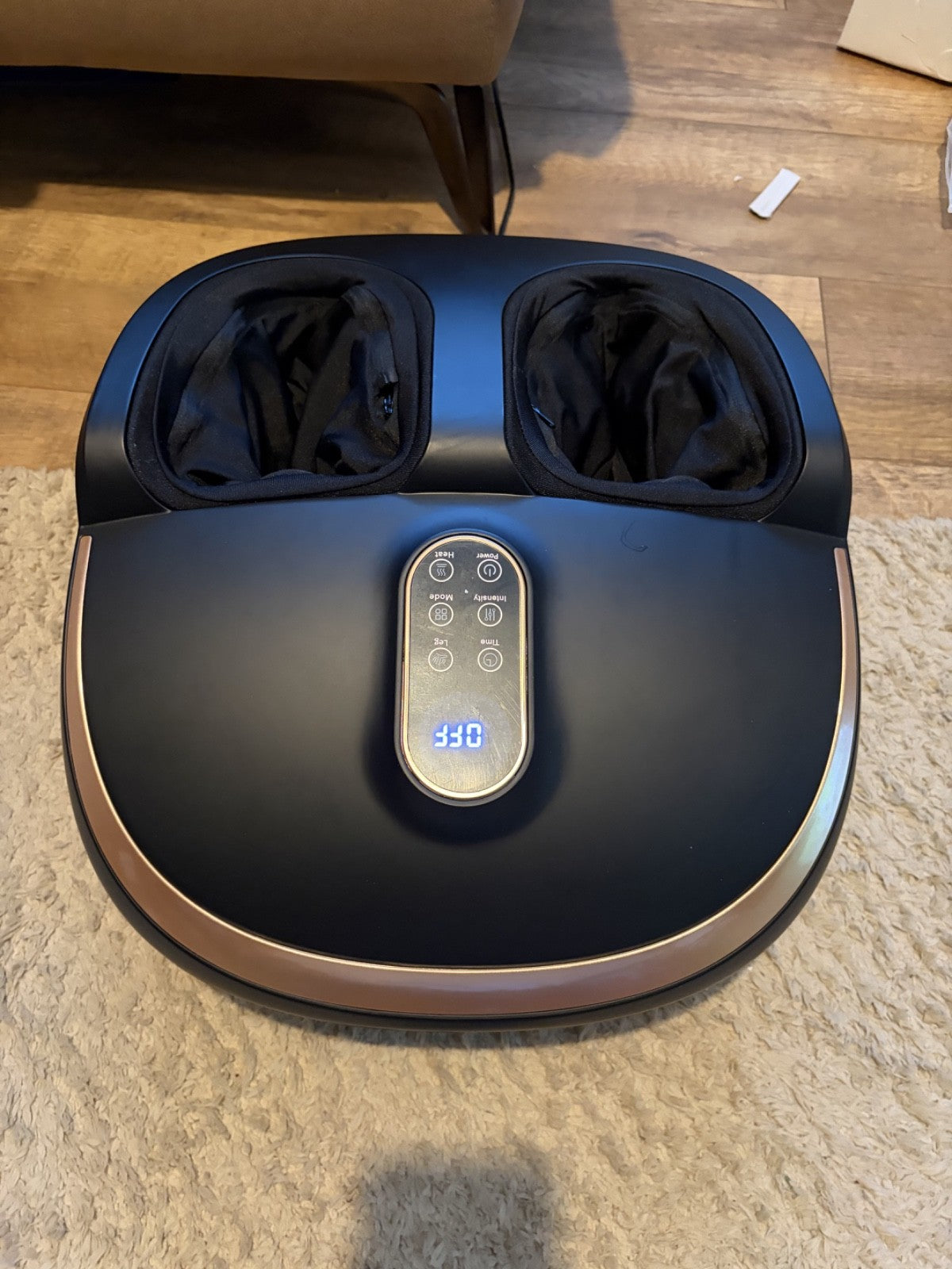 2in1 Shiatsu Foot & Leg Massager with Heat Deep Kneading Sole Roller Pain Relief