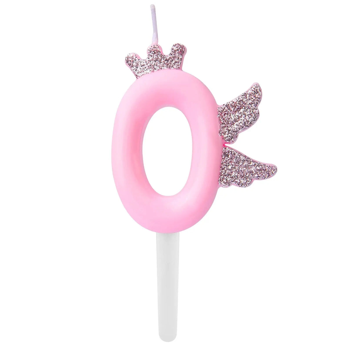 2.6" Large Birthday Candles Number 9 Candle Glitter Pink Birthday Candle Cake