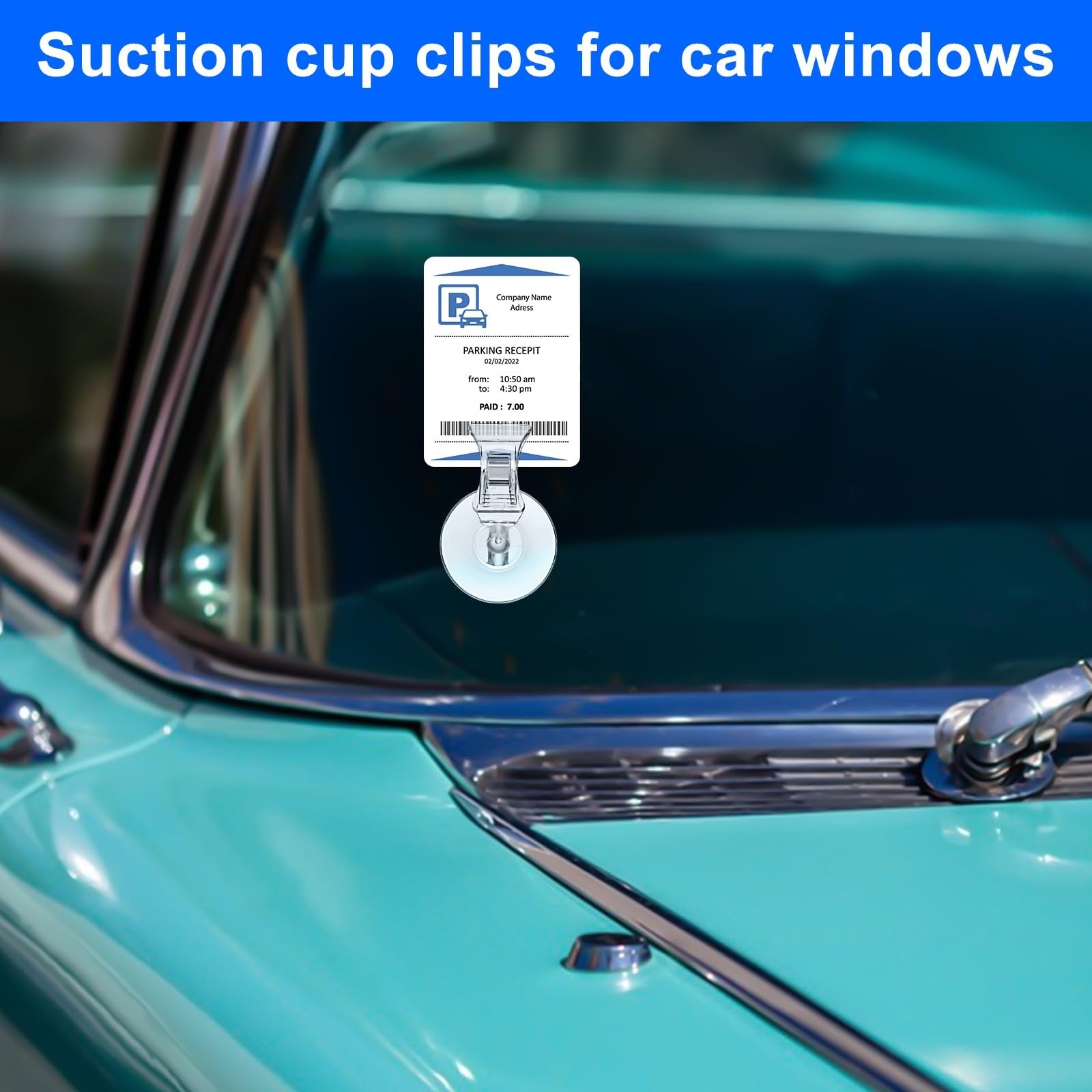 HavaCue Suction Cup ClipsTransparent Suction Cup Clip Windows Glass Wall 12pcs