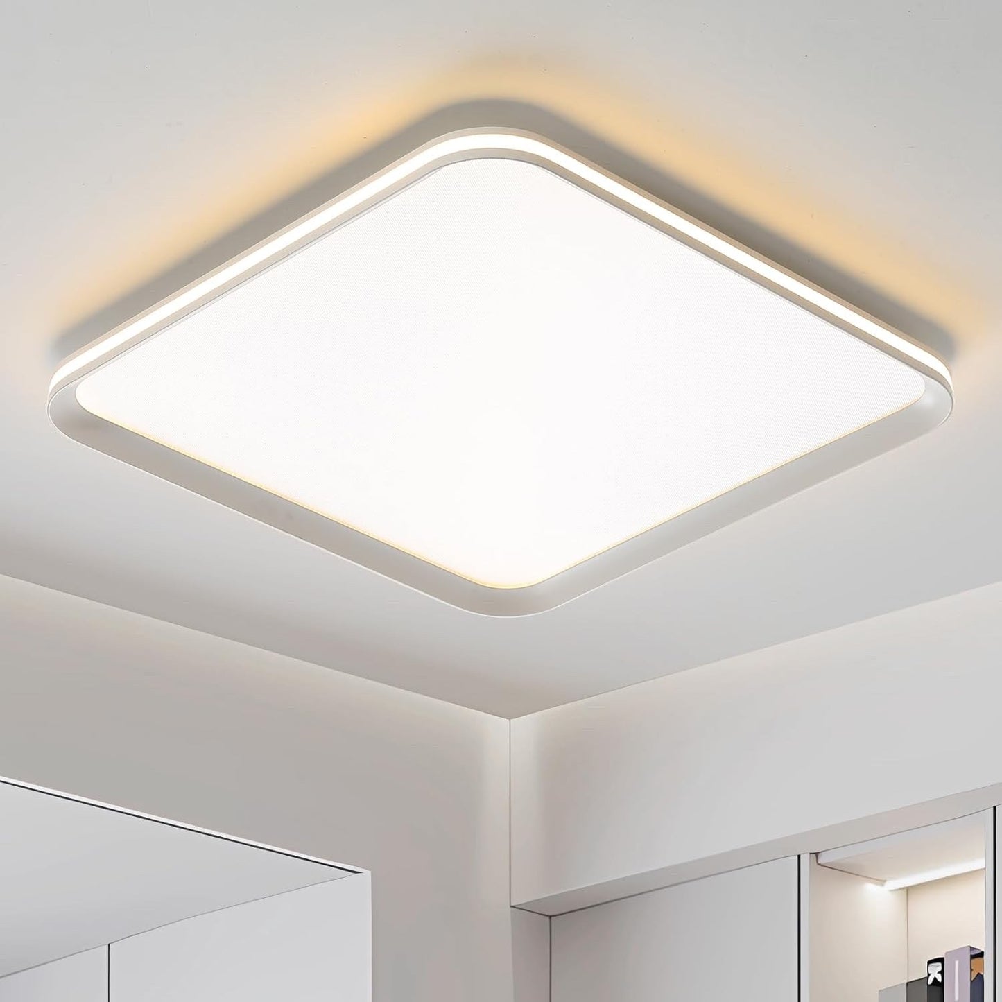 LED Ceiling Light Aluminium Dimmable 3 Colour Temperature Kitchen Bathroom