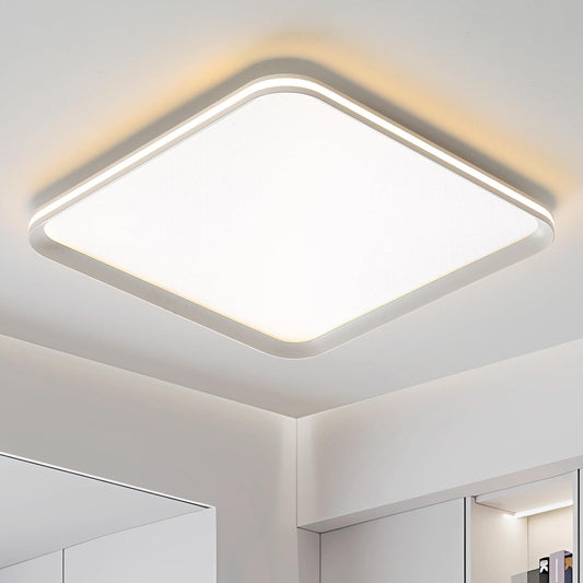 LED Ceiling Light Aluminium Dimmable 3 Colour Temperature Kitchen Bathroom