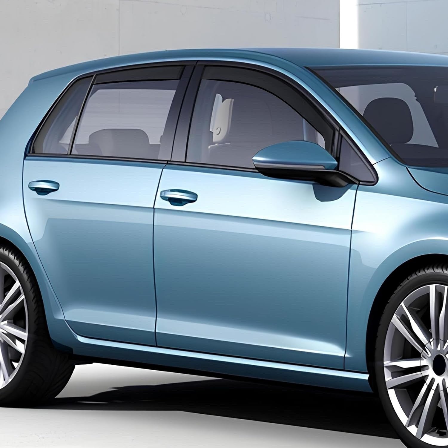 Window Wind Deflectors Visors for VW Golf MK7 MK8 Hatchback 2014-2024