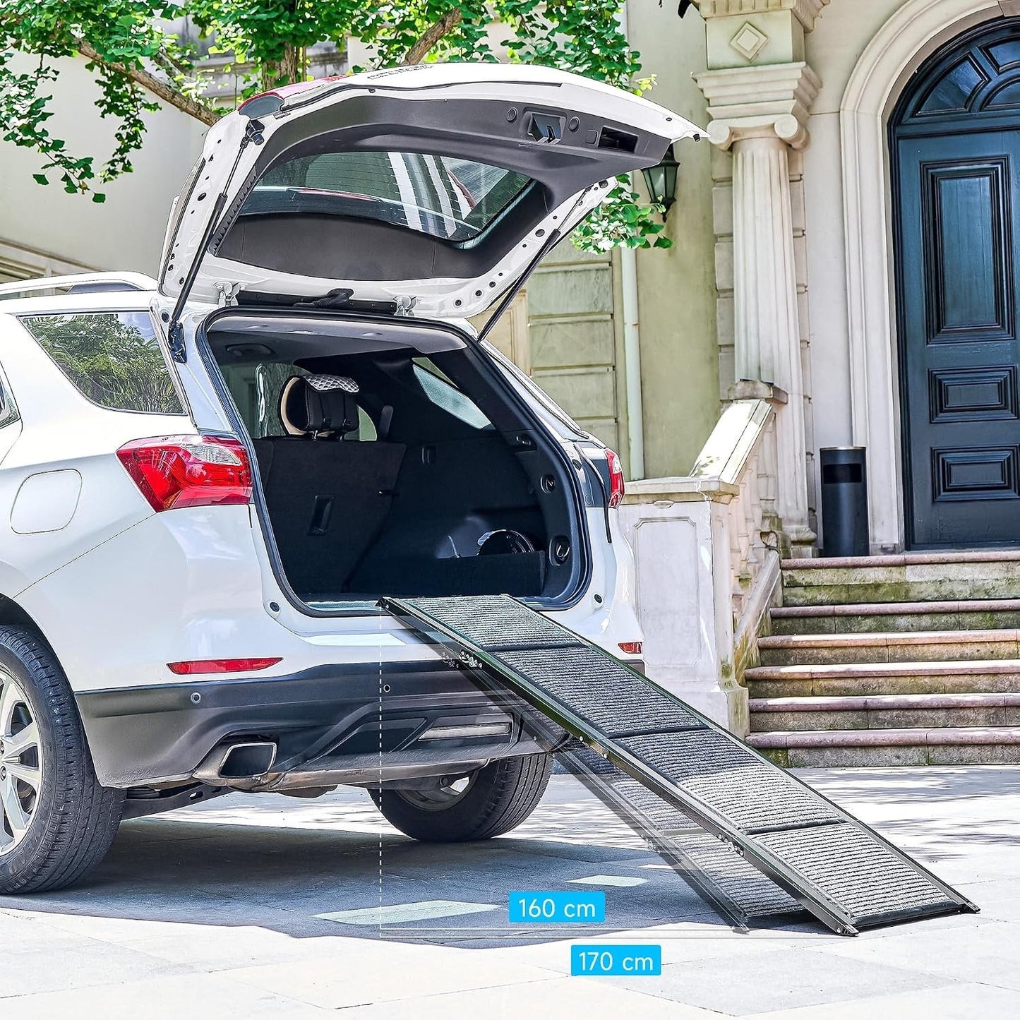 Dog Car Ramp Folding 170cm Aluminium Non Slip Pet Ramp 90kg SUV Truck Bed Sofa