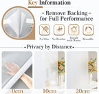 Frosted Window Film Privacy Static Cling Opaque UV Block Glass Cover