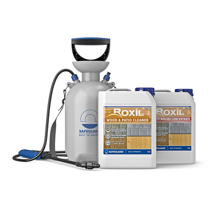 Mould Algae Lichen Cleaner 5L x2 Sprayer Kit Patio Decking Fence Wood 10L Ready