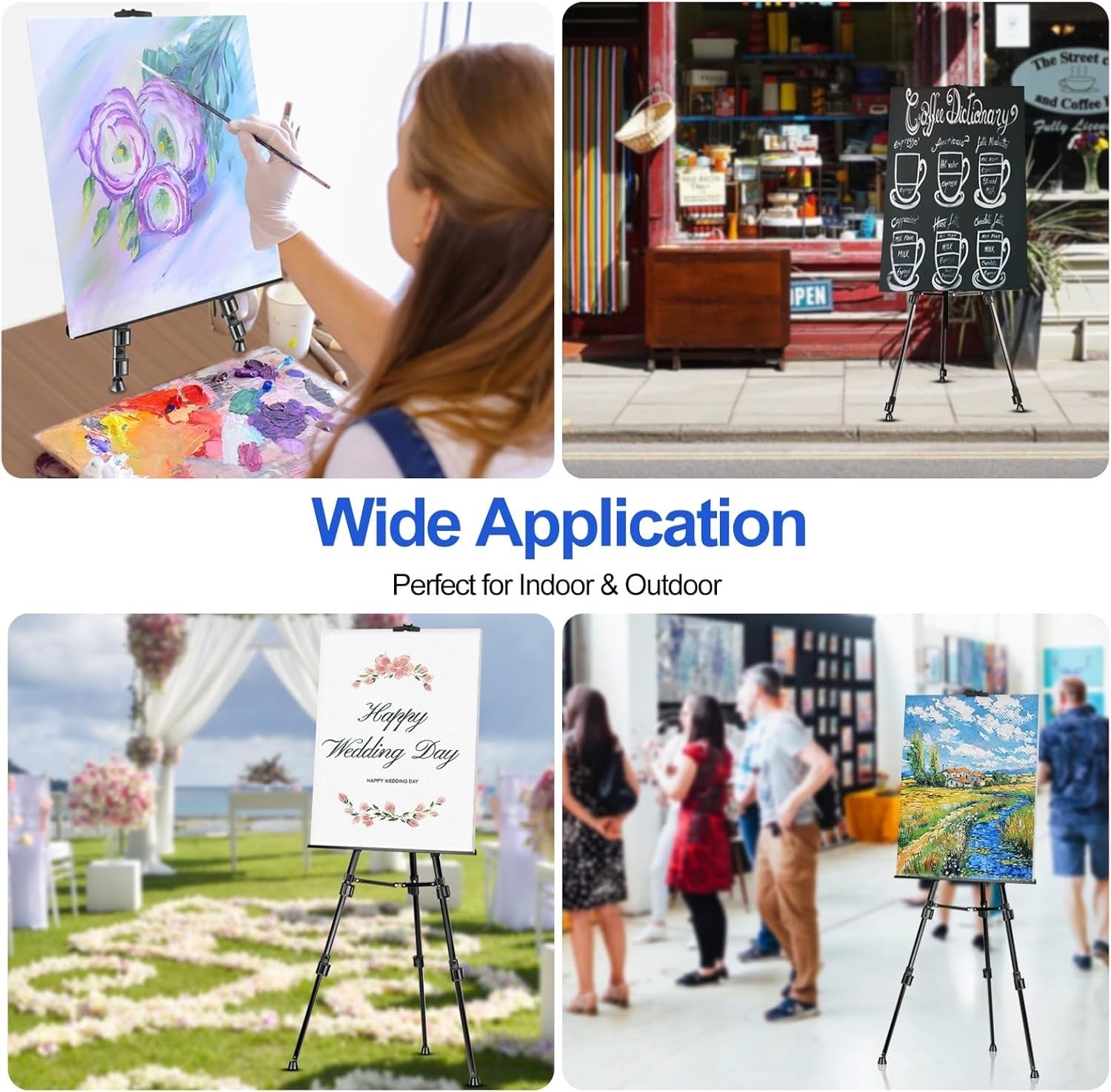 FUDESY Artist Easel Stand, Adjustable Art Tripod for Painting 58cm to 182cm