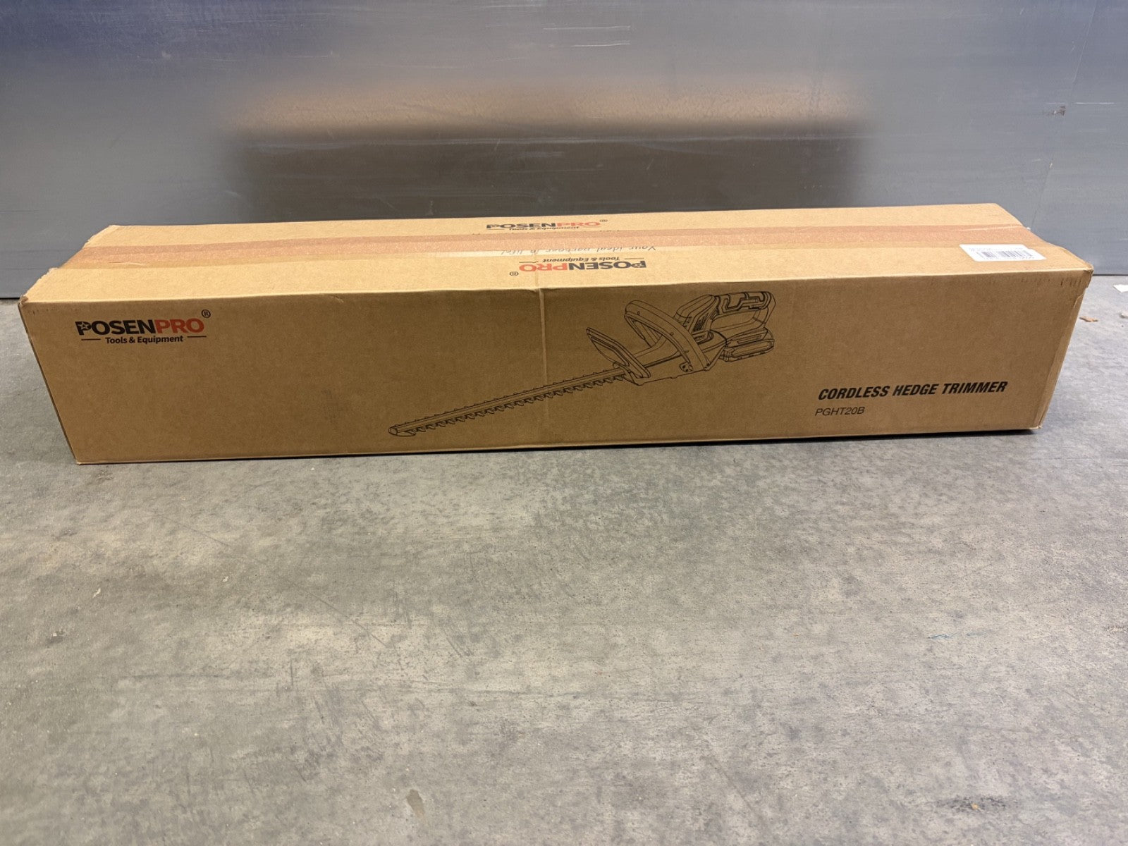 20V Cordless Hedge Trimmer 520mm Blade with 2.0Ah Battery Charger