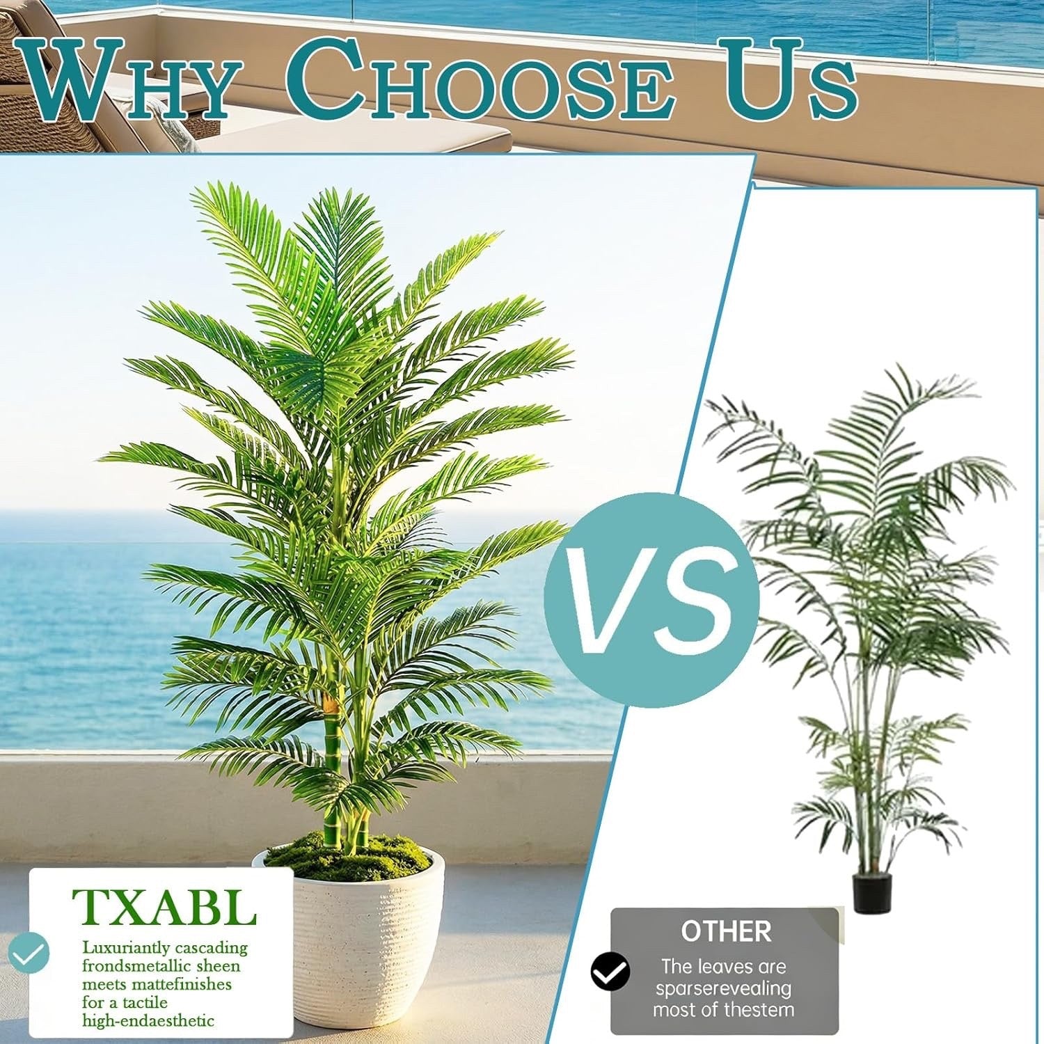 210cm Artificial Golden Cane Palm Tree Faux Indoor Plant 3 Trunks w Planter Pot