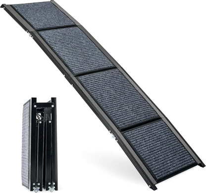 Dog Car Ramp Folding 170cm Aluminium Non Slip Pet Ramp 90kg SUV Truck Bed Sofa