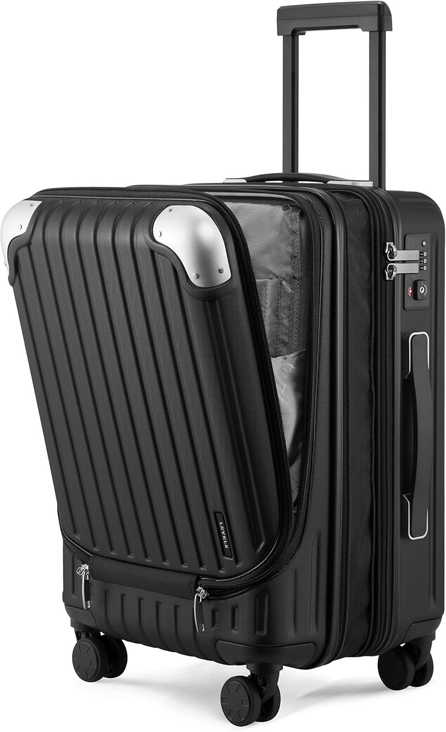 Carry On Suitcase Luggage 20 Inch Expandable Hardside TSA Lock Wheels Black